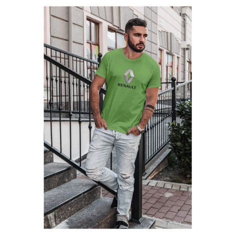 MMO Pánské tričko s logem auta Renault Barva: Hrášková zelená