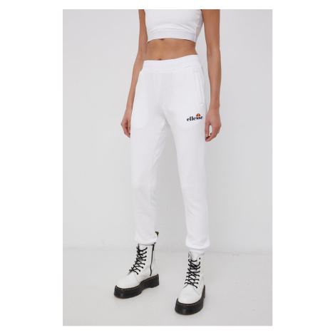 Kalhoty Ellesse dámské, bílá barva, melanžové, SGK13652-011