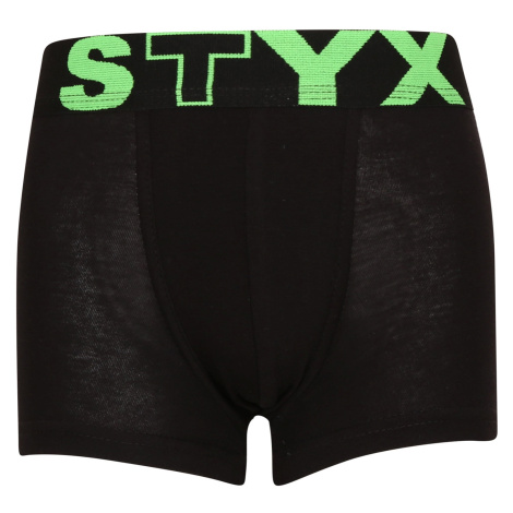 Dětské boxerky Styx sportovní guma černé (GJ962) 4-5