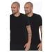 DOUBLE SET T8569 DEWBERRY BIKE COLLAR MEN'S T-SHIRT-BLACK-BLACK