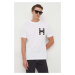 Bavlněné tričko Tommy Hilfiger bílá barva, s potiskem, MW0MW33893