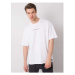 Black Liwali Pánské tričko s krátkým rukávem Dipaka bílá Bílá