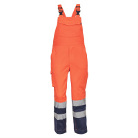 Cerva Lorca Pánské HI-VIS pracovní kalhoty s laclem 03530004 oranžová/navy