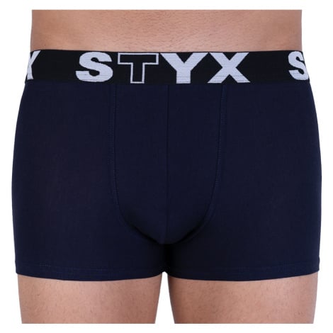 Pánské boxerky Styx sportovní guma tmavě modré (G963)