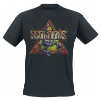 Scorpions Triangle Scorpion Tričko černá