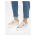Krémové dámské batikované tenisky na platformě Calvin Klein Jeans