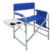 SEFIS Basic kempingová rozkládací židle se stolkem a držákem nápojů - Barva : Modrá