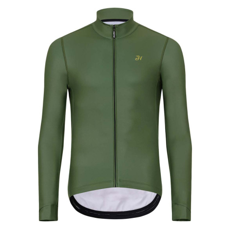 HOLOKOLO Cyklistický dres s dlouhým rukávem zimní - PHANTOM WINTER - zelená