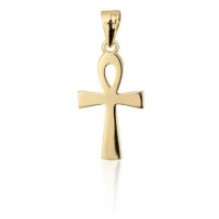 Stříbrný pozlacený přívěšek Egyptský kříž života STRZ1036F
