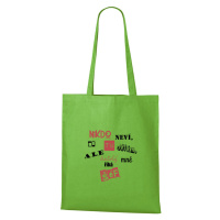 DOBRÝ TRIKO Bavlněná taška s potiskem Šéf Barva: Apple green