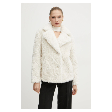 Bunda Guess CRISTEL dámská, béžová barva, přechodná, W4BL15 WGHY0