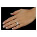 Snubní stříbrný prsten AMORA v provedení se zirkonem pro ženy