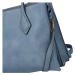 Velká a prostorná dámská koženková taška Patricie, modrá
