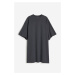 H & M - Oversized tričkové šaty - šedá