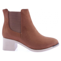 DGN 053 Women's Flat Toe Ankle Boots with Elastic Sides. Heels.