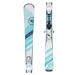 Rossignol UNIQUE CA + XPRESS 10 GW Dámské sjezdové lyže, světle modrá, velikost