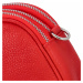 Dámská crossbody kožená kabelka Delami Beate - červená