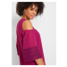 Bonprix BPC SELECTION šaty s odhalenými rameny Barva: Fialová, Mezinárodní