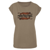 Foo Fighters Crawling Tigers Dámské tričko olivová