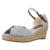 Tommy Hilfiger HIGH WEDGE SEERSUCKER Modrá