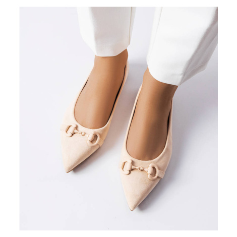 Dámské boty / balerínky 2556-3 Béžová - Sweet Shoes Seastar