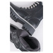 Černé kotníkové šněrovací boty Polly