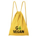DOBRÝ TRIKO Bavlněný batoh s potiskem Go vegan Barva: Červená