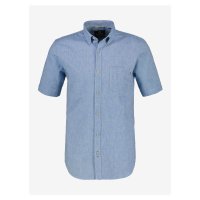 Modrá pánská košile s krátkým rukávem LERROS
