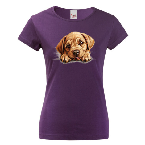 Dámské tričko s potiskem Labrador - vtipné tričko BezvaTriko