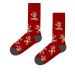 Dámské ponožky John Frank WJFLSFUN-CH52 Vánoce | červená