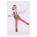 Dětské kalhoty Mayoral růžová barva, s aplikací