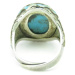 AutorskeSperky.com - Stříbrný prsten s tyrkysem - S1568