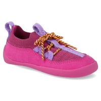 Barefoot tenisky Affenzahn - Baby Knit Walker Bird růžové