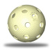 Florbalový míček TRIX IFF - vanilkový - 10 ks