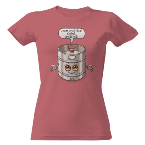 Dámské tričko Opuštěné štěně - D