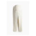 H & M - MAMA Elegantní kalhoty - bílá