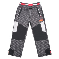 Chlapecké outdoorové kalhoty - GRACE B-84267, šedá/ červený pas Barva: Šedá