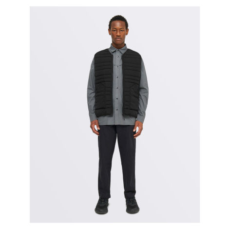 Knowledge Cotton GO ANYWEAR™ quilted padded zip vest 1300 Black Jet
