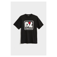 Tričko dsquared d2t984u slouch fit maglietta černá