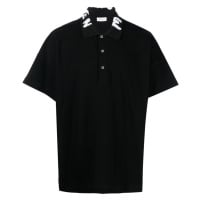 ALEXANDER MCQUEEN Graffiti Collar polo tričko