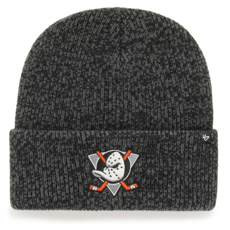 Anaheim Ducks zimní čepice Brain Freeze 47 Cuff Knit black 47 Brand