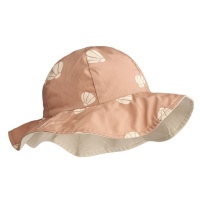 Dětská oboustranná čepice Liewood Amelia Reversible Sun Hat béžová barva