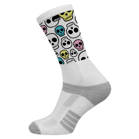 Ponožky Eleven Suba Cute Skulls White