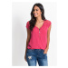Bonprix BODYFLIRT tričko s krajkou Barva: Růžová, Mezinárodní