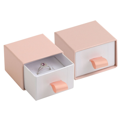 JK Box Pudrově růžová dárková krabička na šperky DE-3/A5/A1 JKbox