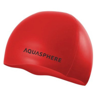Aqua Sphere Plain silicone cap, červená/černá