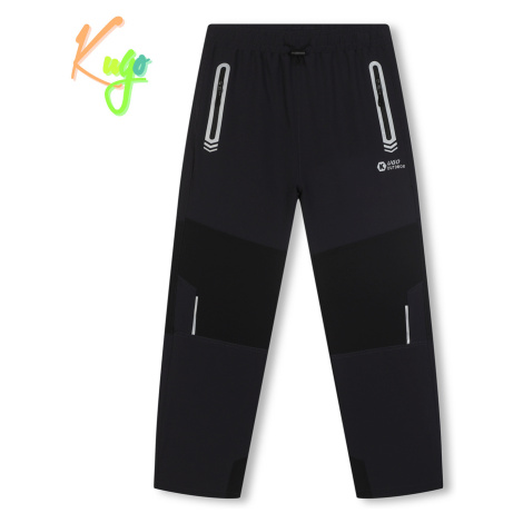 Chlapecké softshellové kalhoty - KUGO HK7578, tmavě šedá Barva: Šedá
