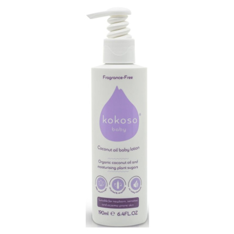Kokoso Baby Kids tělové mléko bez parfemace pro děti 190 ml