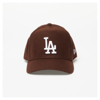 New Era Los Angeles Dodgers Melton Wool A-Frame Trucker Cap Nfl Brown Suede/ White
