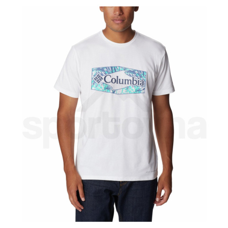 Columbia Sun Trek™ Short Sleeve Graphic Tee Man 1931172114 - white palmed hex graphic